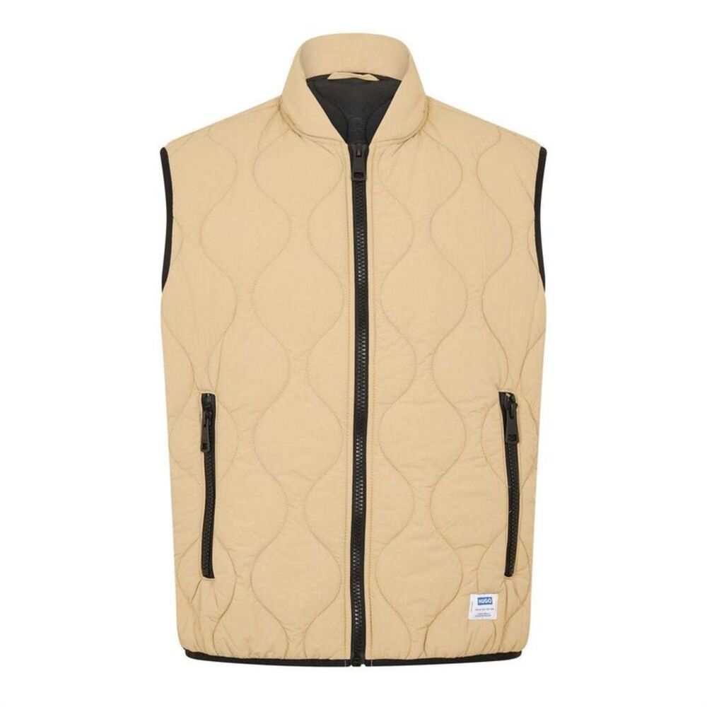 Hugo Mens Sleeveless Vest / Medium Beige